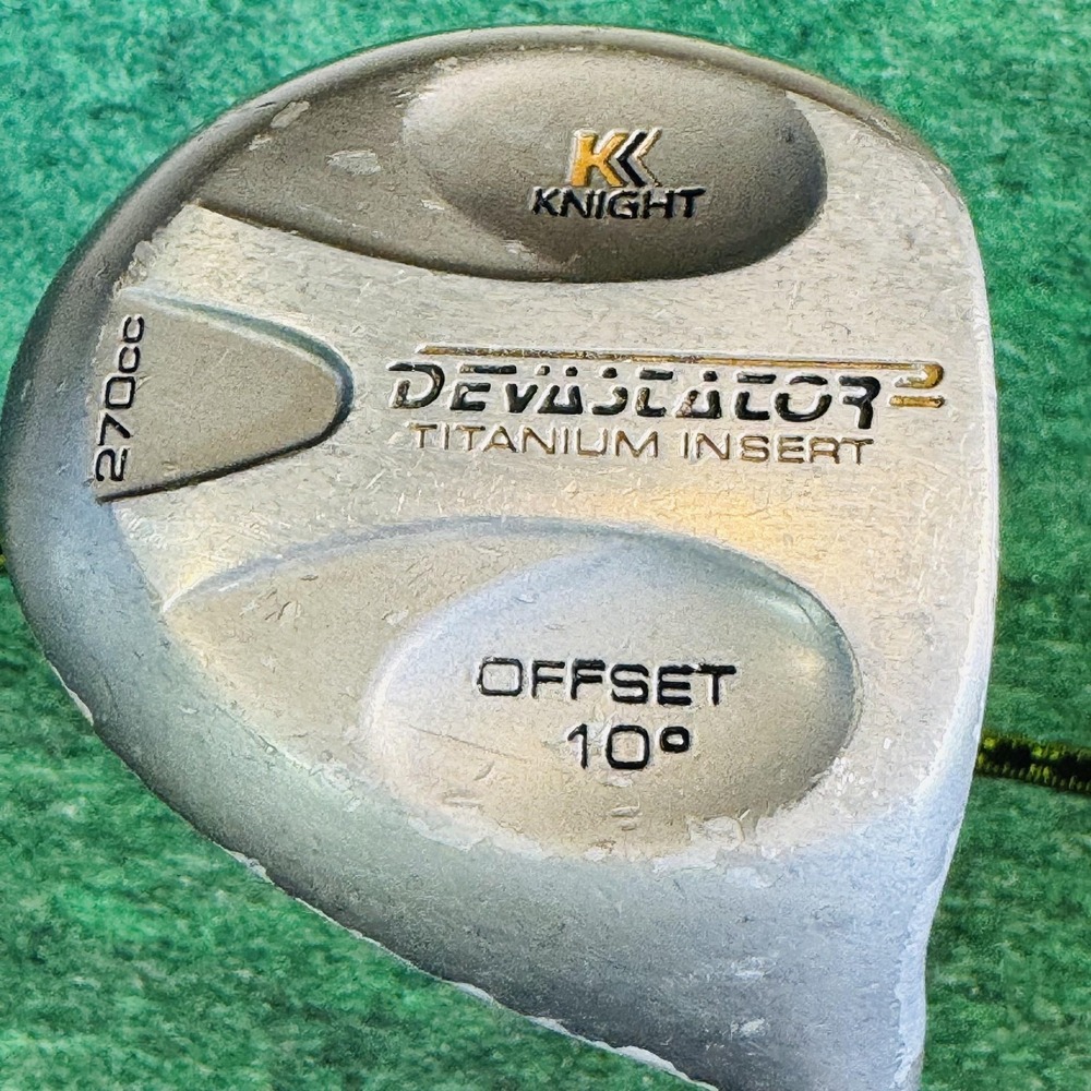 Vintage Knight Devastator2 Driver Mens RH Offset 10° Titanium Silver USA